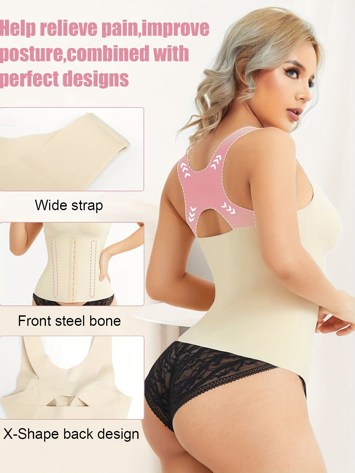 Seamless Tummy Control Tank Top Slimmer Underwear Shapewear