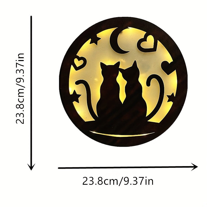 Christmas Halloween Scene Lights Mother Baby Decoration Clock Sound Light