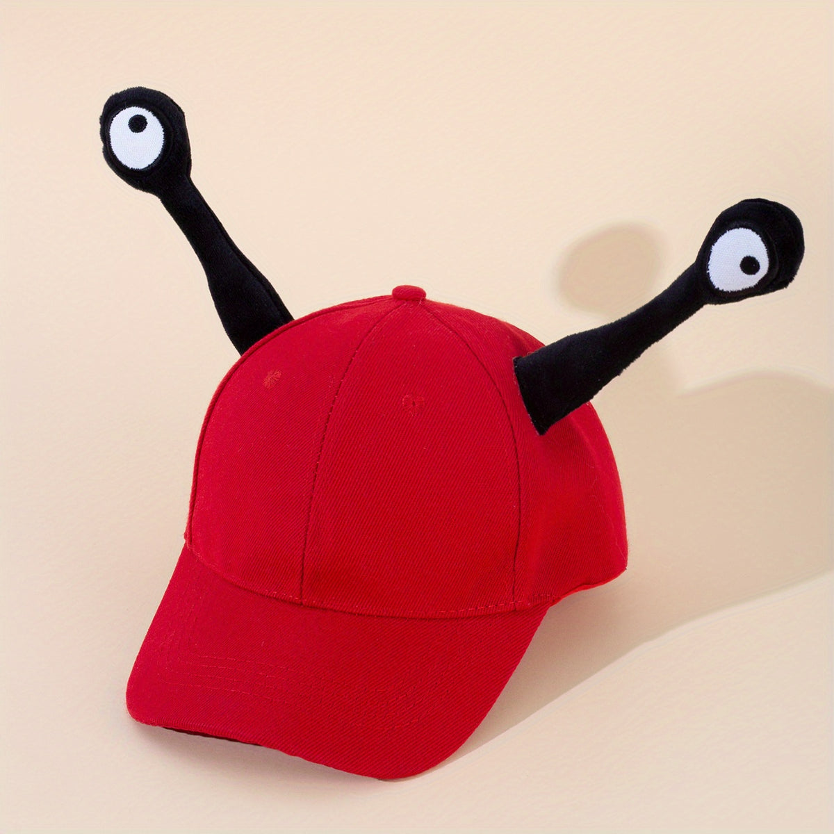 Funny Eyes Baseball Cap Unisex Red Cartoon Dad Hats Lightweight