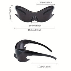 Y2K Sunglasses Wrap Around UV400 Sun Shades Photochromic for Women Men