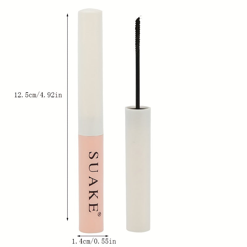 Waterproof Pink Tube Mascara - Long Lasting Natural Fiber Slender Mascara
