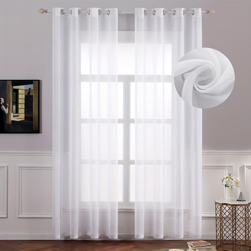 Modern Fresh Pastoral Polyester Curtain for Home Decoration