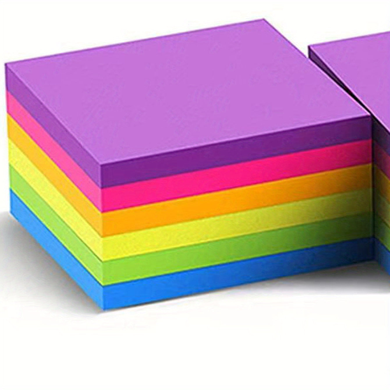 Fluorescent Sticky Notes Colorful Memo Pad Office Supplies