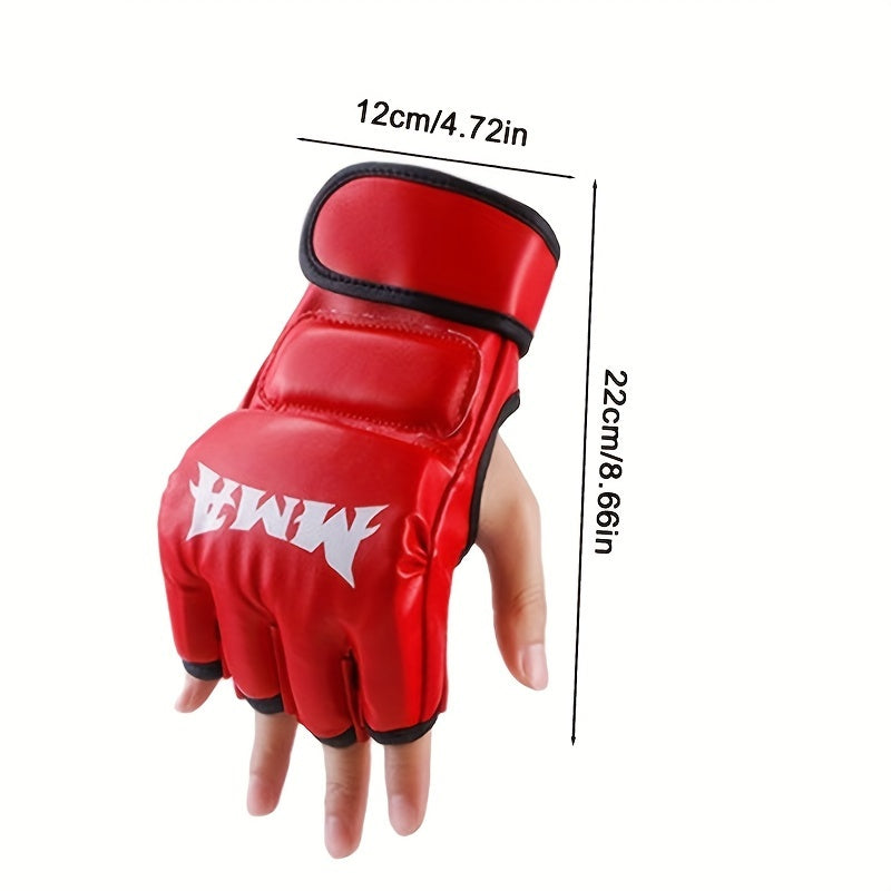 Thicken Boxing Gloves Half Finger for Muay Thai Punching
