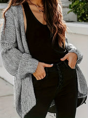 Women's Plus Size Letter Pattern Cardigan
