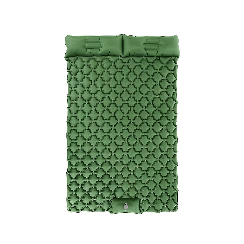 KORAMAN Inflatable Camping Sleeping Mat & Pillow for 2 People