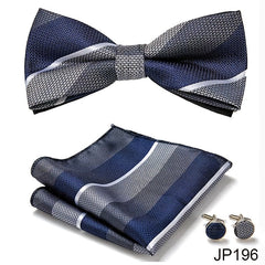 Pink Classic Bow Tie & Cufflinks Set for Men