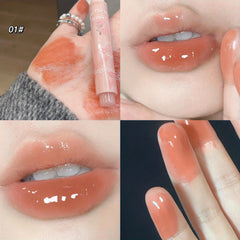 Solid Lip Gloss Lipstick Jelly Love Hydrating Moisturizing Dewy Lip