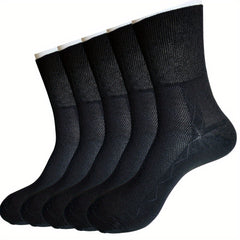Breathable Mesh Socks 5 Pairs Unisex Loose Fitting Comfort Care Gift