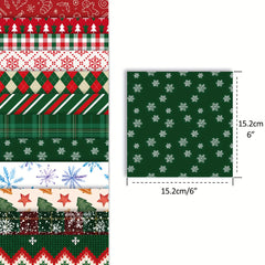 Christmas Scrapbook Paper Pad - 24 Sheets Single Sided Pattern Paper