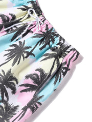 Men's Trees Swim Trunks Beach Pants Drawstring Boardshorts