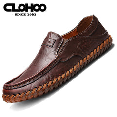 CLOHOO Soft Sole Loafers Men's Slip On Dress Shoes