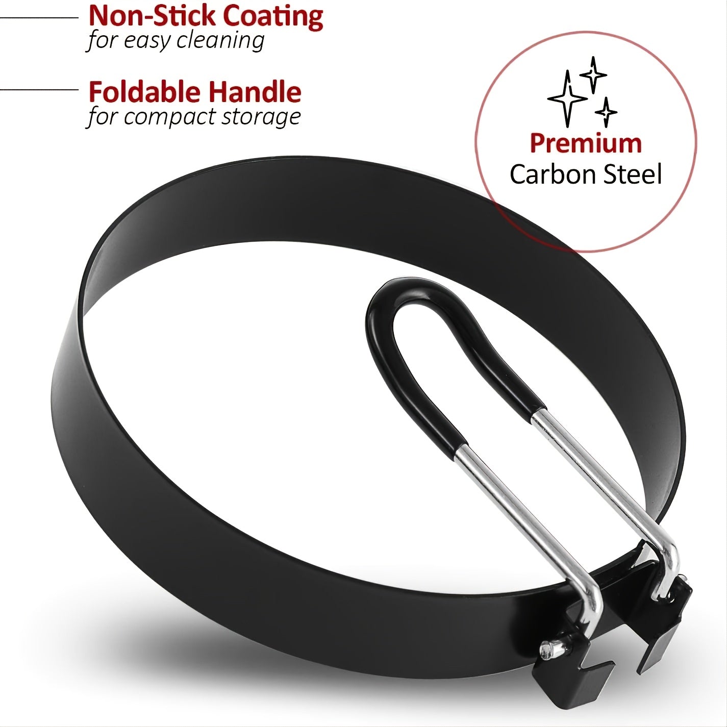 4pcs Eggs Rings Stainless Steel Egg Cooking Rings Pancake Mold