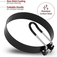 4pcs Eggs Rings Stainless Steel Egg Cooking Rings Pancake Mold