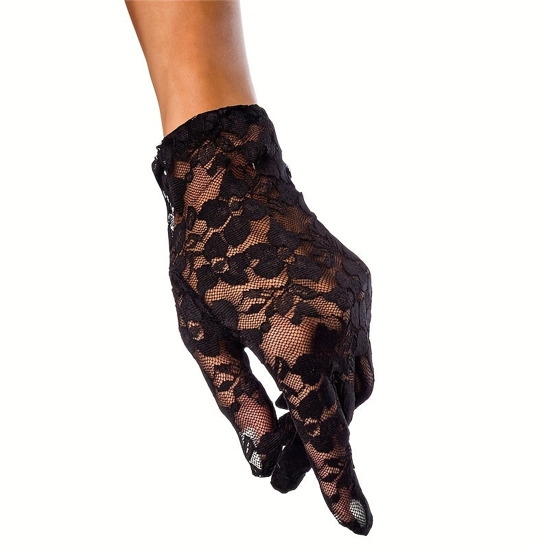 Sexy Lace Short Wedding Bridal Gloves
