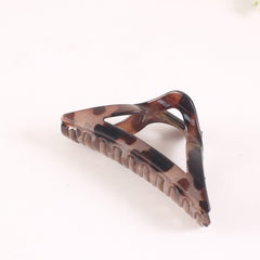 Triangle Vintage Hollow Hair Claw Resin Shark Claw Large Hair Accessories