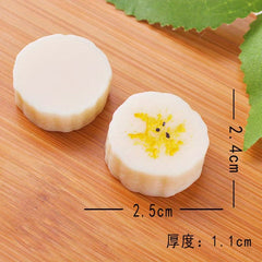 10pcs Mini Banana Chips Play Food Toy ABS Plastic Simulation DIY Crafts D