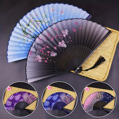 Vintage Folding Fan Portable Dance Fan Japanese Style Fan