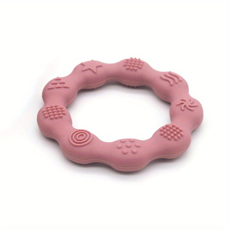 Silicone Round Belt Baby Teether Molar Stick