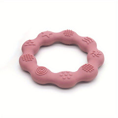 Silicone Round Belt Baby Teether Molar Stick