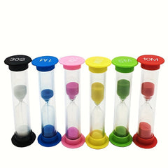 6pcs Montessori Toy Hourglass Timer Anti Drop & Fun