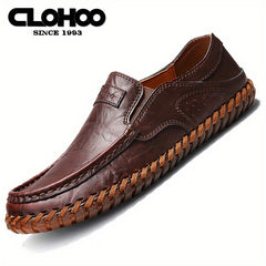 CLOHOO Soft Sole Loafers Men's Slip On Dress Shoes