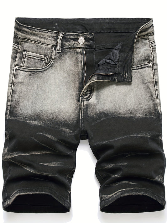 Vintage Style Distressed Denim Shorts for Summer