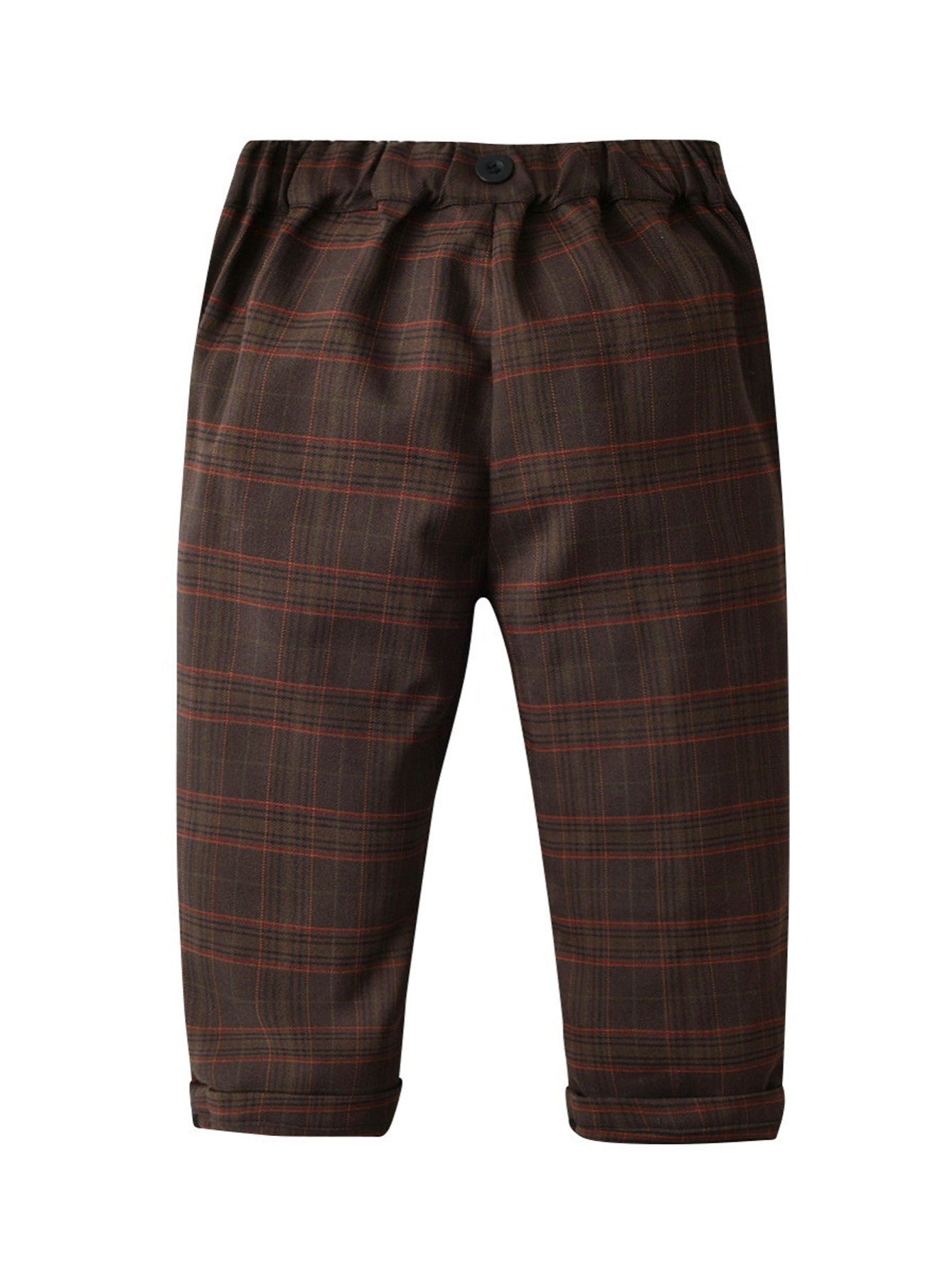 Boys Casual Gingham Pants Autumn/Winter