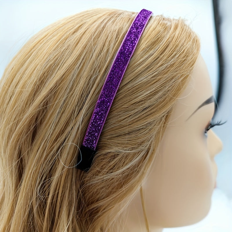 Sequin Head Hoop Glitter Hair Band Sparkling Headband Y2K Hair Accessories
