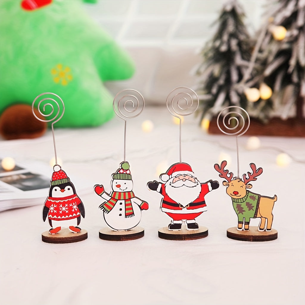 Christmas Wooden Small Ornaments Desktop Decorations Delicate Mini Decor