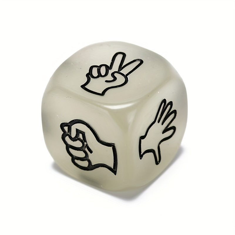 2pcs Funny Luminous Dice for Guessing Game and Drinking, Party Bar