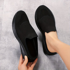 Summer Slip On Sneakers Women's Shoes Breathable Lightweight Flat Shoes