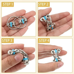 Metal Key Chain Decompression Chain Fidget Cube Vent Toy