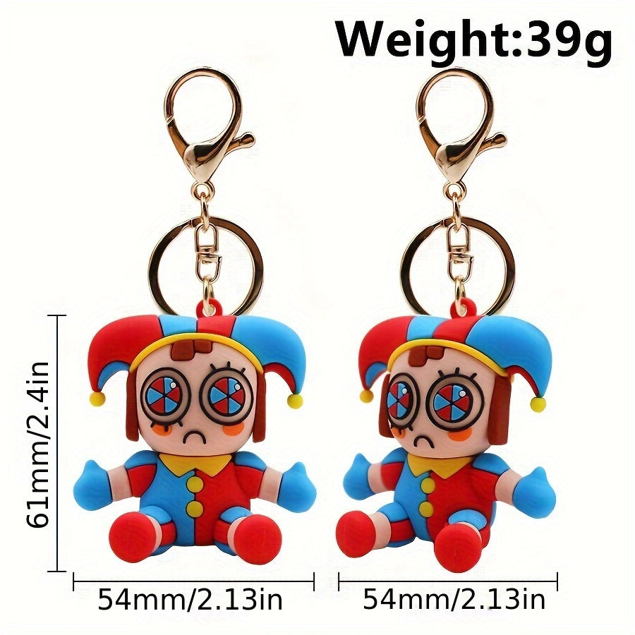 Cartoon Pendant Keychain for Car Keys Backpacks Wallets