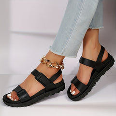 Women's Platform Sandals Hook And Loop Fastener Sports Sandals