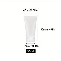 2pcs 20ml 100ml Clear Plastic Soft Tubes for Cosmetics Travel Essential
