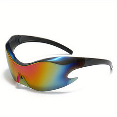 Futuristic Wrap Around Sunglasses Y2K Photochromic Shades Cyberpunk UV400
