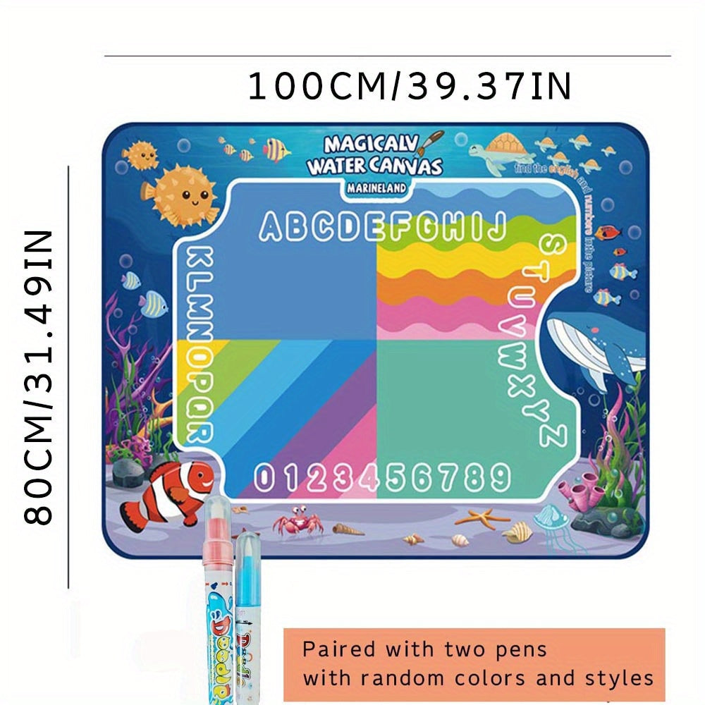 Water Canvas Art Pad for Kids 100x80cm Jungle Theme