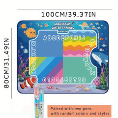 Water Canvas Art Pad for Kids 100x80cm Jungle Theme