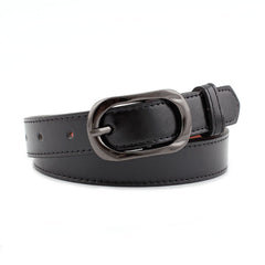 Women Microfiber/Pu Leather Thin Belt Pin Buckle Casual Style