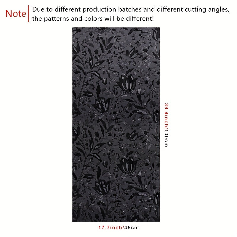 Tulip Pattern Stained Glass Window Privacy Film