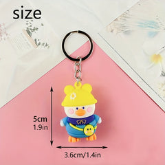 Baby Door Pendant Yellow Duck Keychain Couple Backpack Ornament