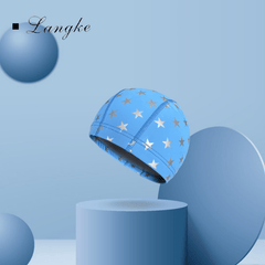 Stars Print PU Swimming Cap Soft Stretchable Waterproof Gear