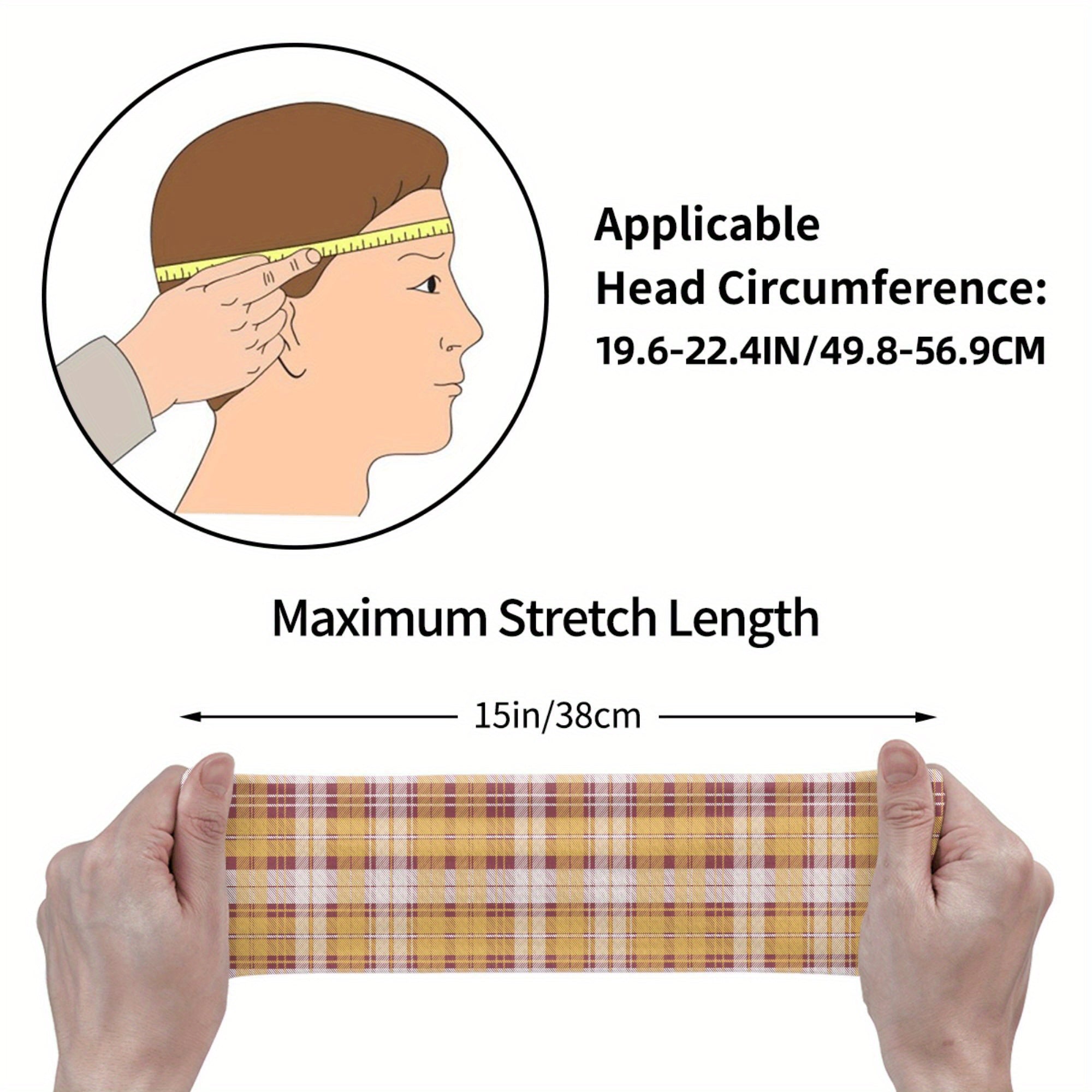 Signature Check Plaid Headband for Sport & Casual Outfits - Thanksgiving