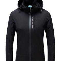 Women's Waterproof Windproof Punch Jacket for Outdoor Sports and Mountaineering