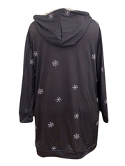  Christmas Snowflake & Elk Hooded Dress