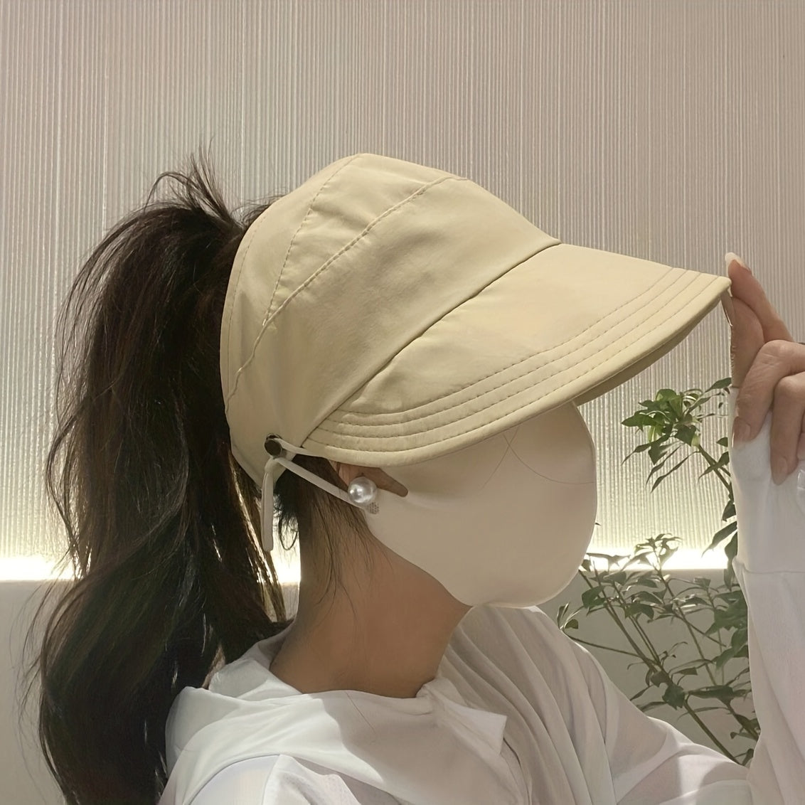 Ponytail Quick Dry Visor Hat Solid Sun Lightweight Baseball Cap