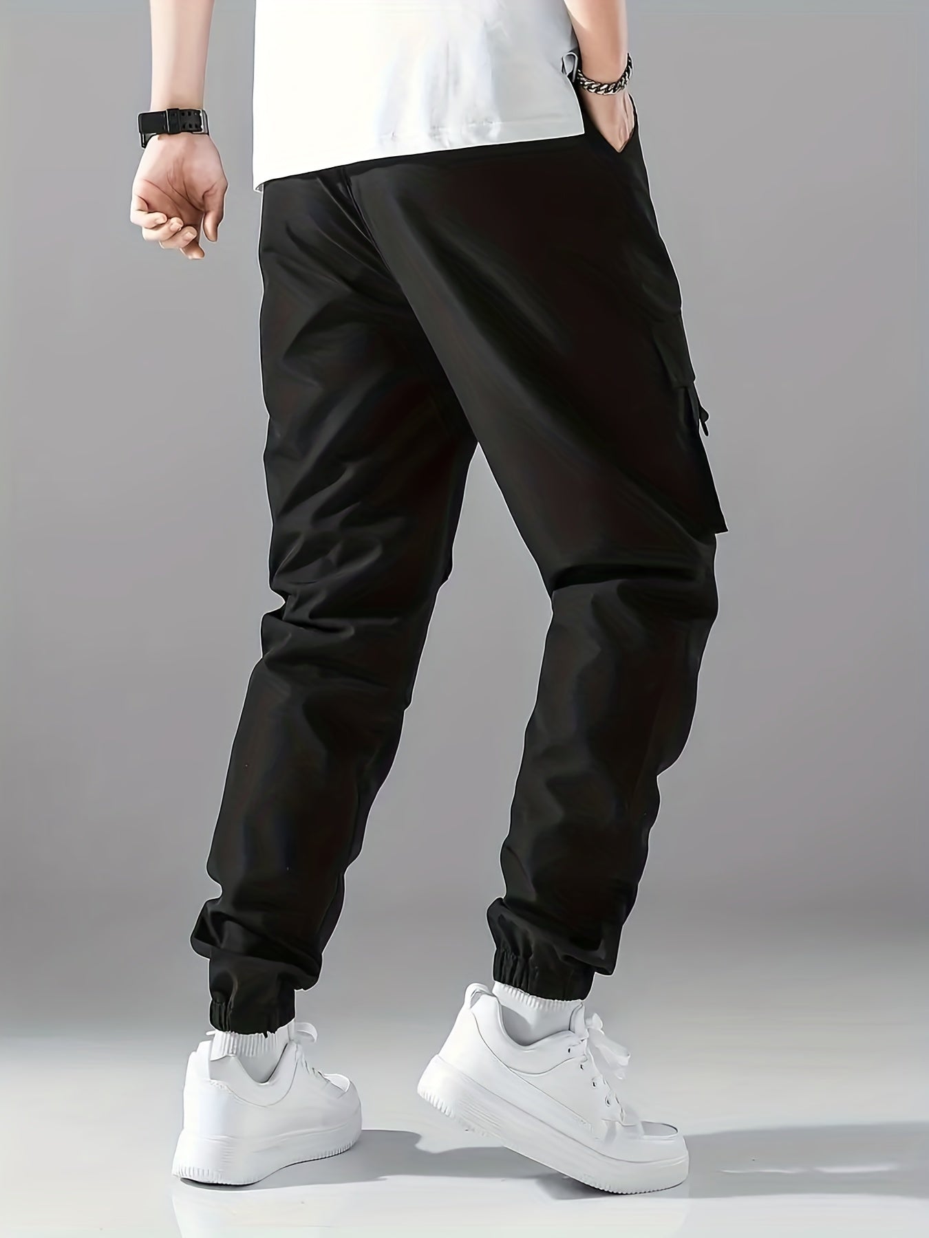Men's Camo Cargo Pants Loose Casual Outdoor Work Trousers