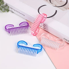 50 Pcs Handle Grip Nail Brush Fingernail Scrub Cleaning Brush