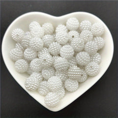 10 12 14 20mm Acrylic Bayberry Pearl Beads Round Spacer Beads For Jewelry Making